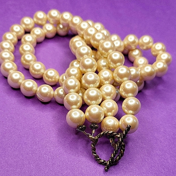 Sterling Silver Jewelry - Cream  Necklace